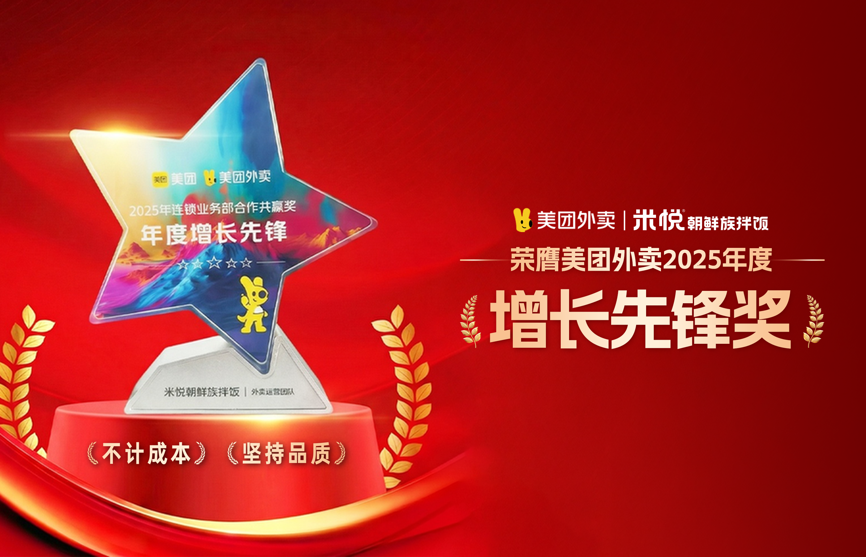 米悦朝鲜族拌饭荣膺美团外卖2025年度增长先锋