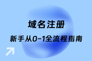 域名注册：新手从0-1全流程指南