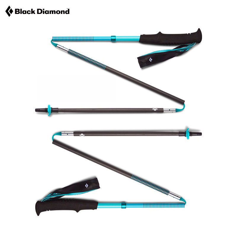 BlackDiamond黑钻bd户外装备越野跑步折叠碳素手杖三季徒步杖超轻 112536