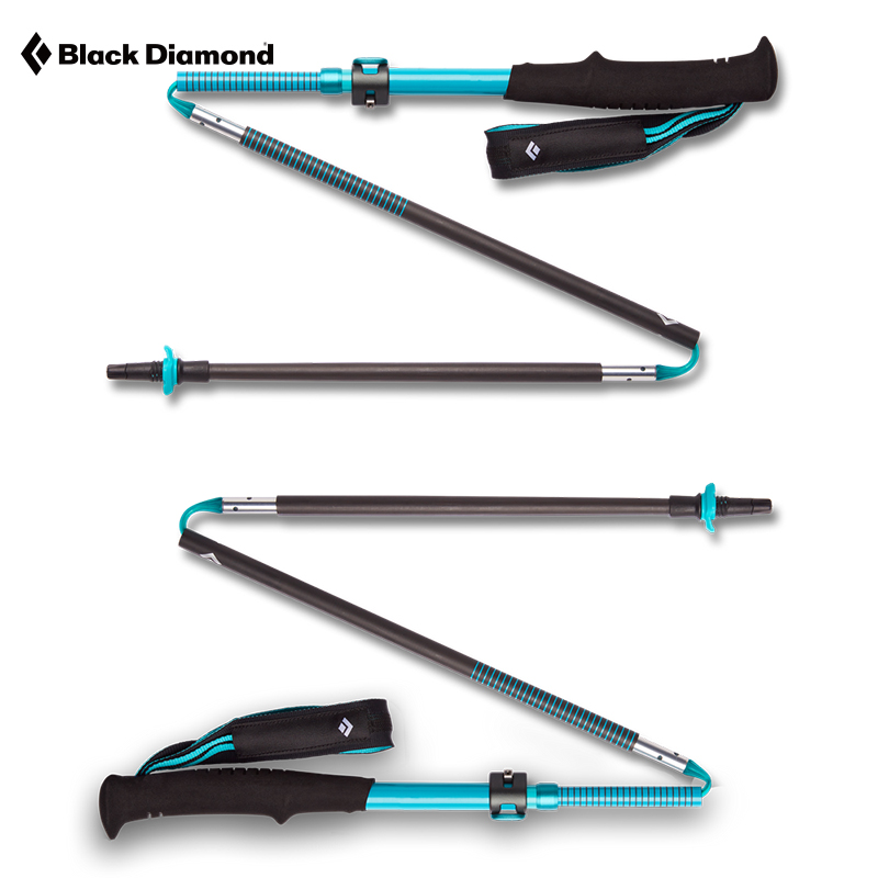 Blackdiamond黑鉆bd登山杖碳素超輕折疊手杖可調(diào)登山徒步杖112539