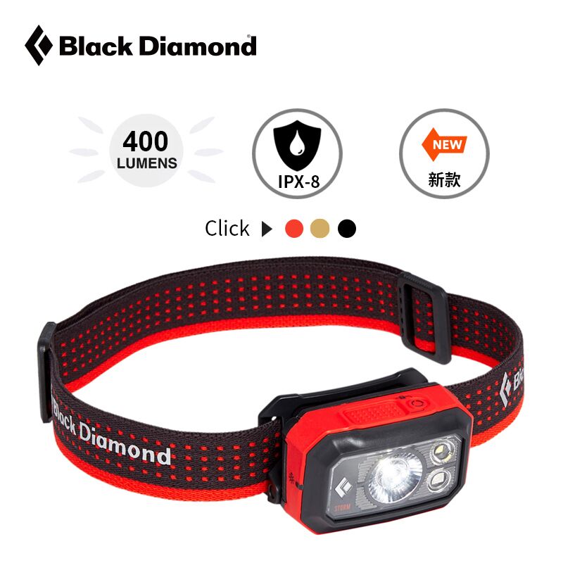BlackDiamond BD黑钻 新款LED感应灯户外风暴防水防尘头灯620658