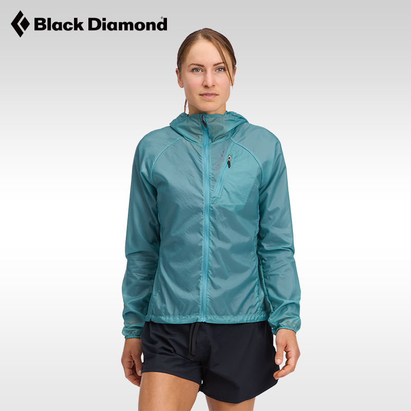 BlackDiamond黑钻bd户外运动跑步皮肤风衣女款超轻防风外套747004