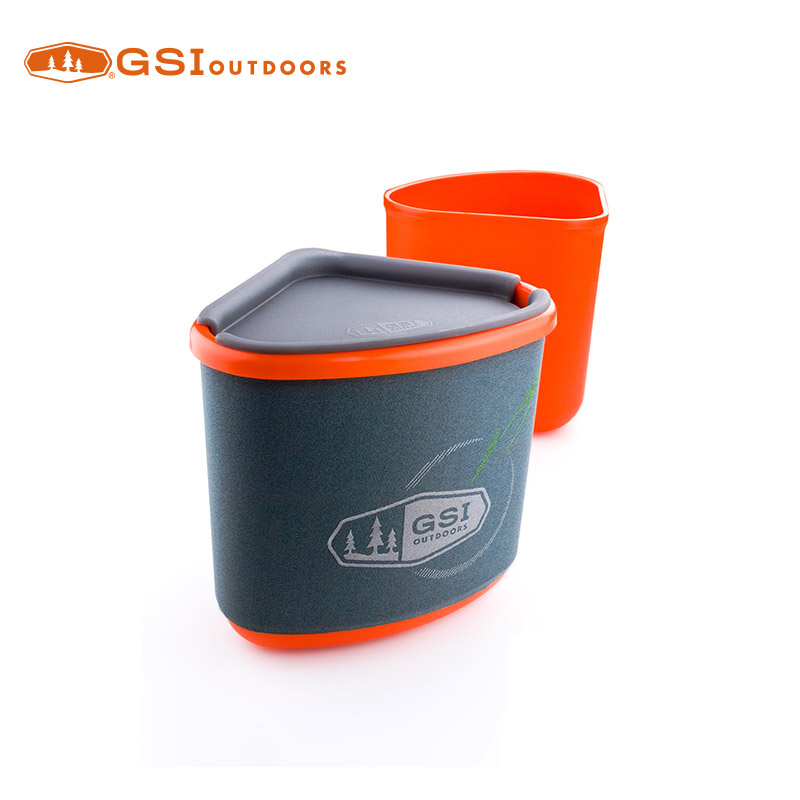 GSI Gourmte Nesting Mug + Bowl  -  Orange戶外餐具 77167