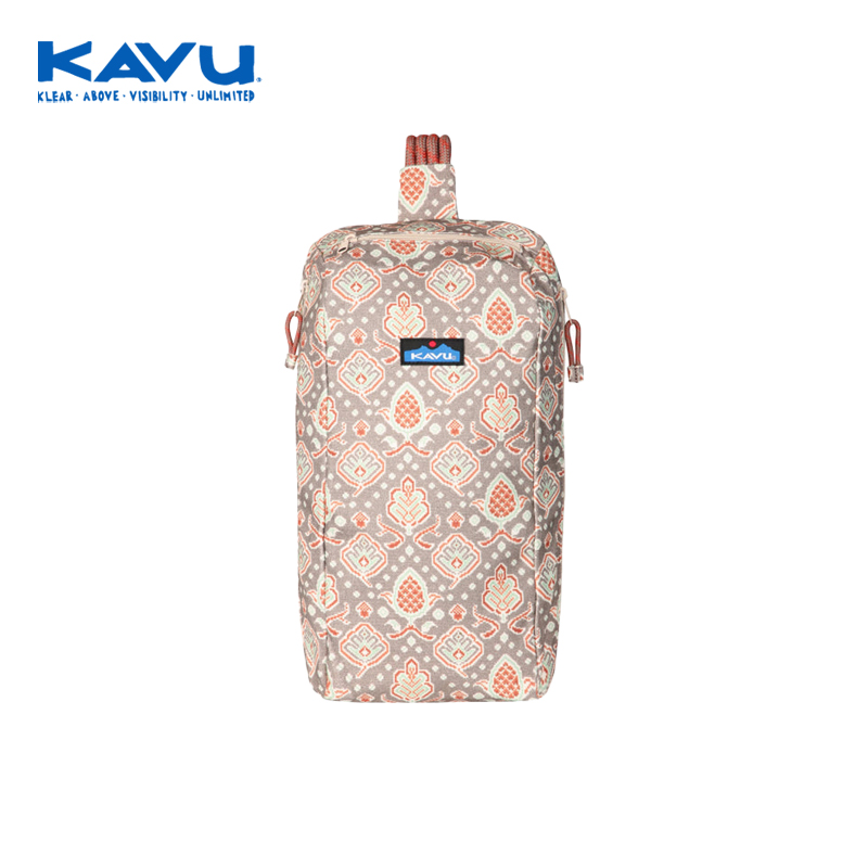 KAVU復(fù)古花紋時尚潮流百搭休閑通勤包帆布長方斜背包男女通用9299