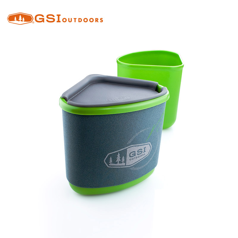 GSI Gourmet Nesting Mug + Bowl  -  Green户外餐具 77163