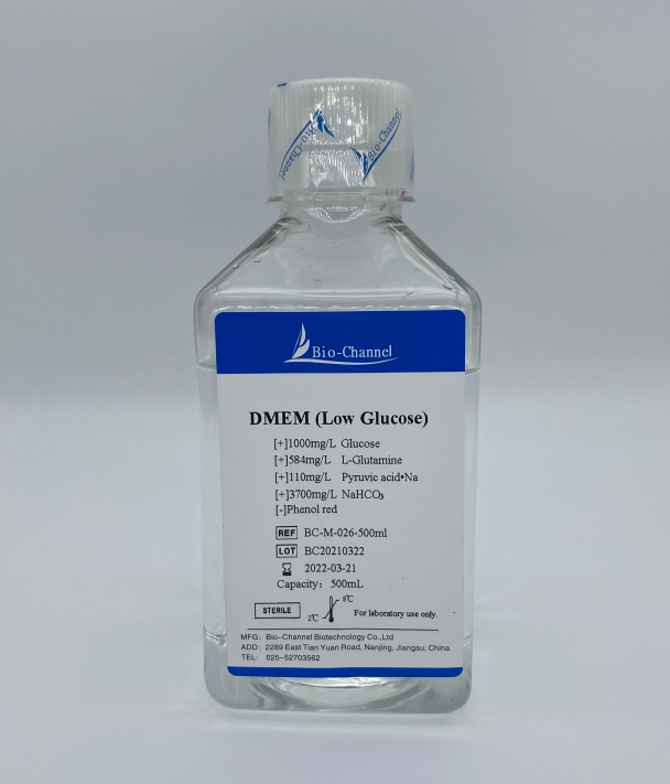 DMEM 培養(yǎng)基(低糖,無酚紅) BC-M-026-500ml
