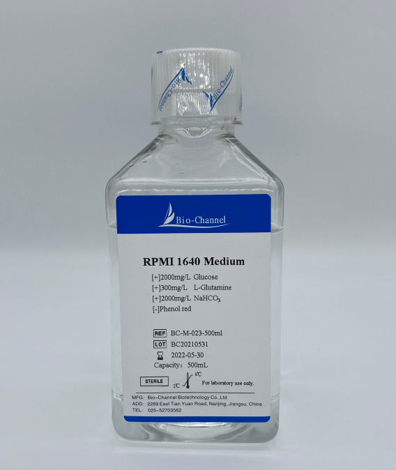RPMI 1640培養(yǎng)基（無酚紅） BC-M-023-500ml