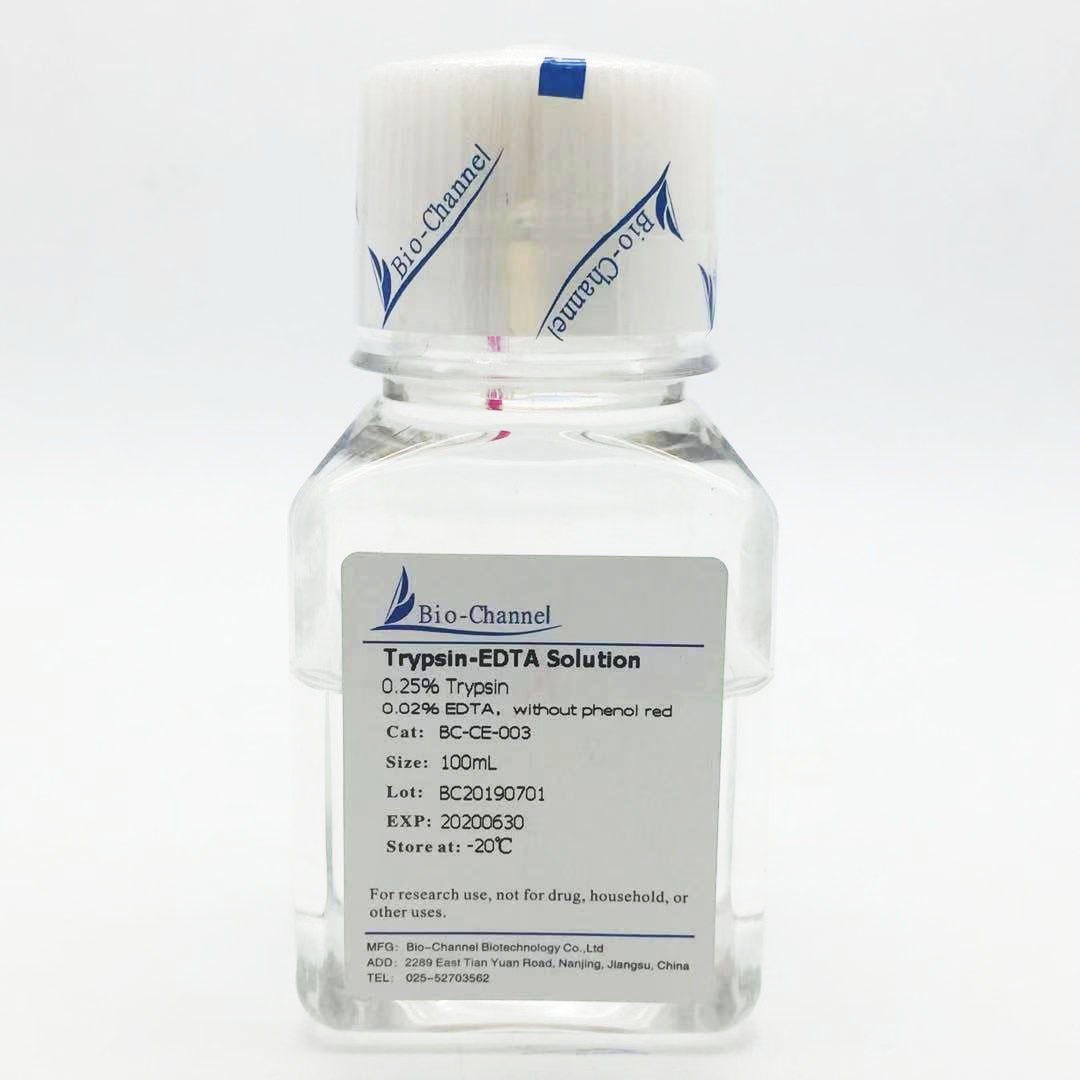 胰酶-EDTA消化液(0.25%胰酶，不含酚红) BC-CE-003