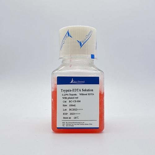 胰酶細(xì)胞消化液(0.25%胰酶, 含酚紅, 不含EDTA) BC-CE-006