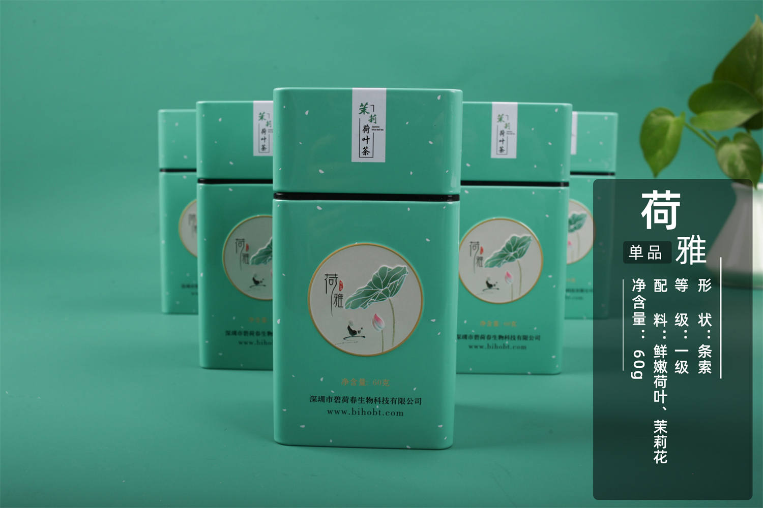 典雅茶礼：荷雅（茉莉香）单品60g   条索/1级