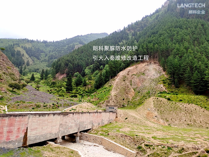 朗科聚脲在引大入秦工程维修改造中的应用