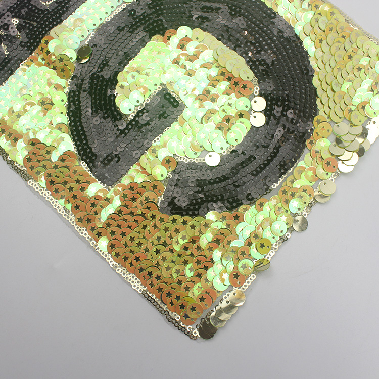 wholesales custom sequins patch wholesale rhinestone applique