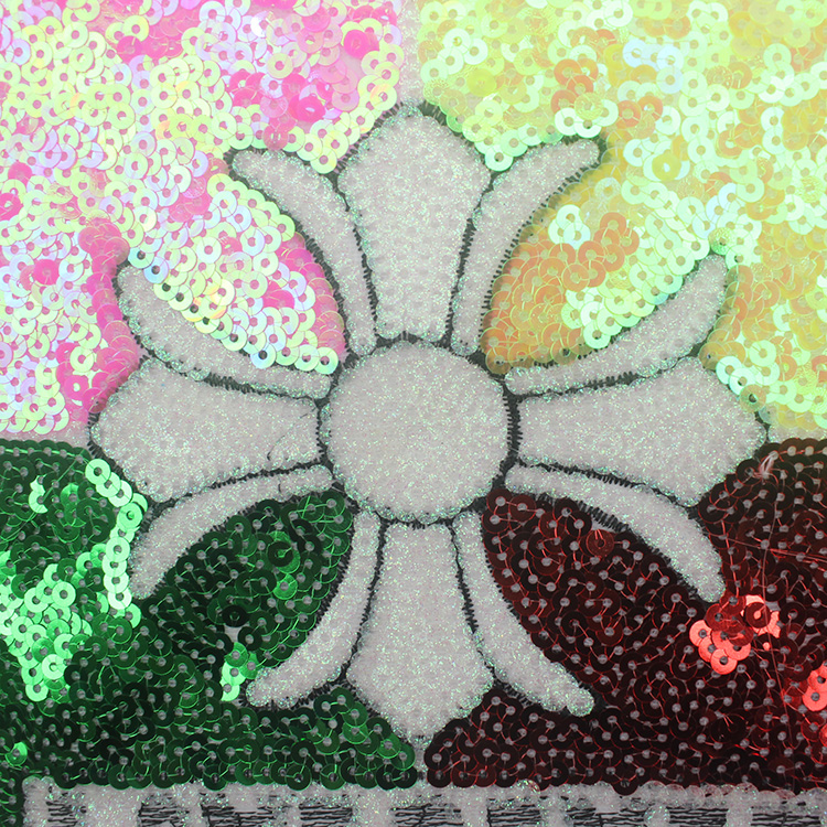 custom sequin letter embroidered iron on applique patch