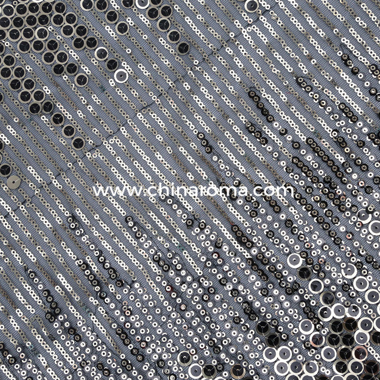 Wholesale Novely sequined lace fabric for dress