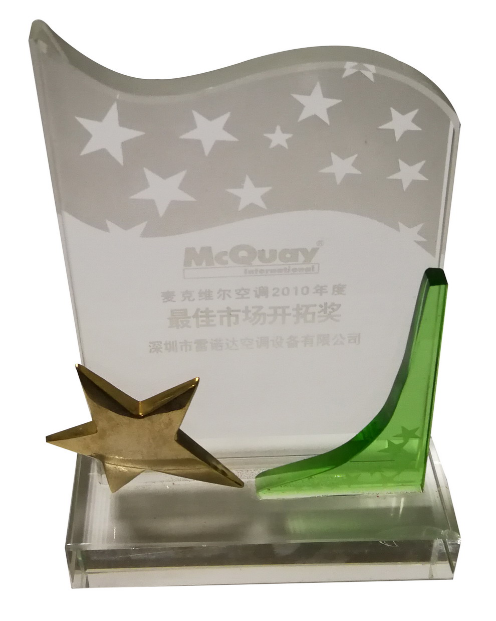 McQuay 最佳市场开拓奖