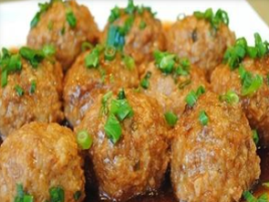 馬蹄雞肉獅子頭
