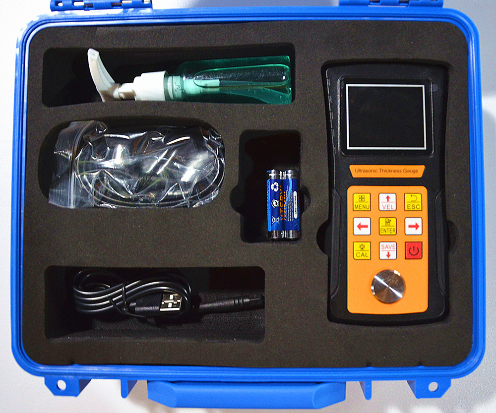 Application of ultrasonic thickness gauge in laser medicine