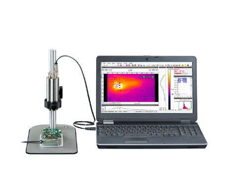 检查组装电路板的专用显微镜头红外热像仪