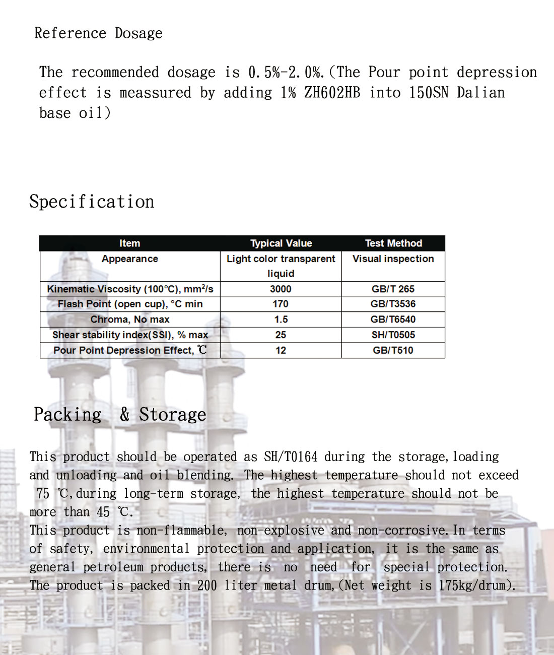 ZH602HB Polymethacrylate