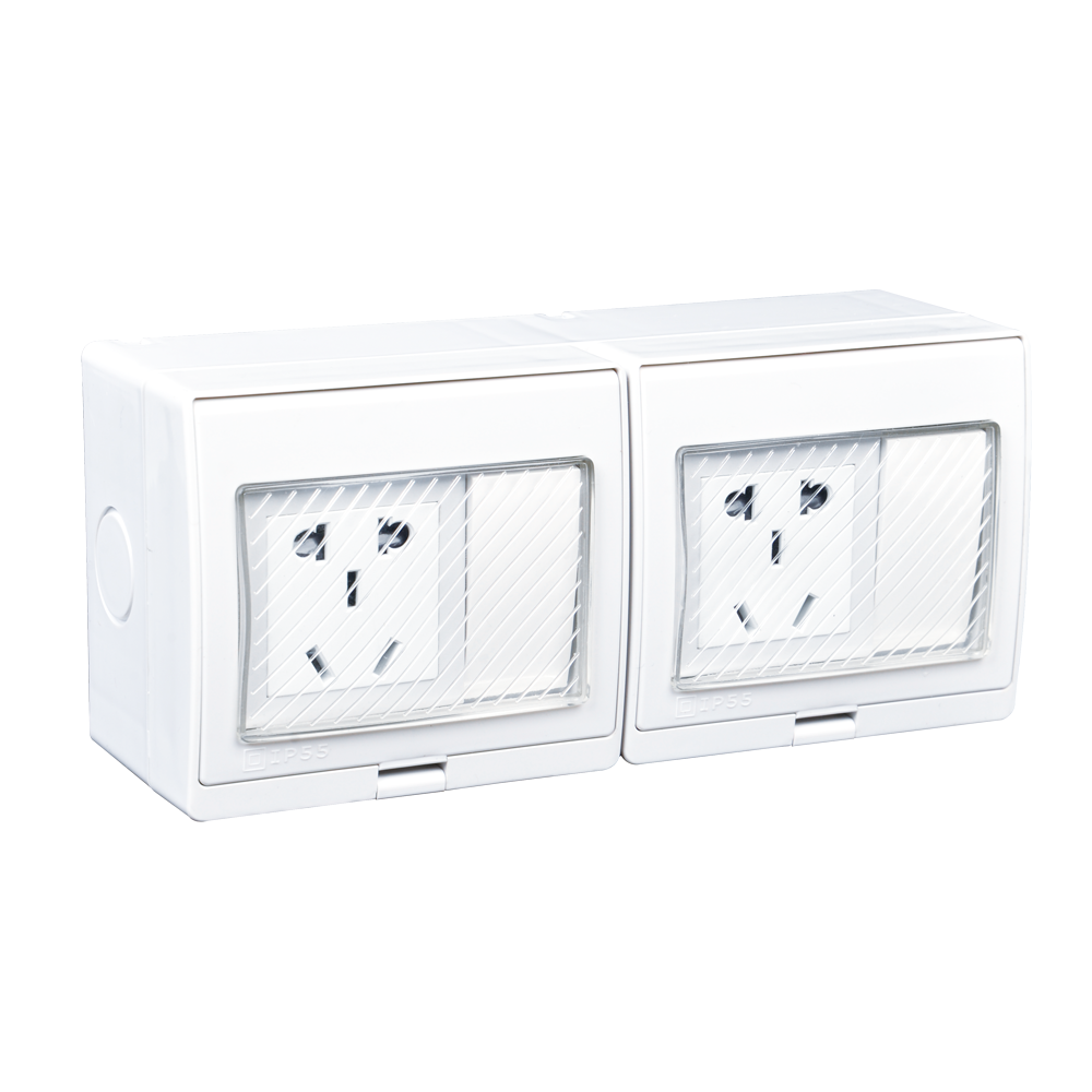 IGL-2FHS(2Gang Switch 2Gang Socket 10A/250V~)