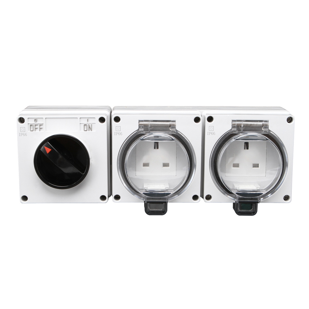 IGL66-S2S(1Gang Switch 2Gang Socket 13A-250V~)