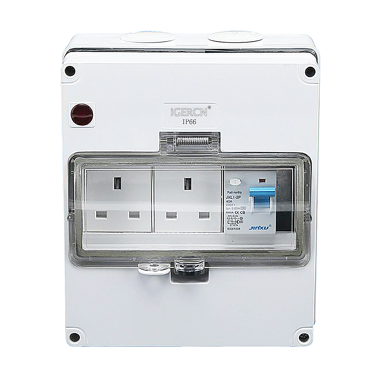 IGLCB8N-1G2S(1Gang Switch 2Gang Socket 13A-250V~)