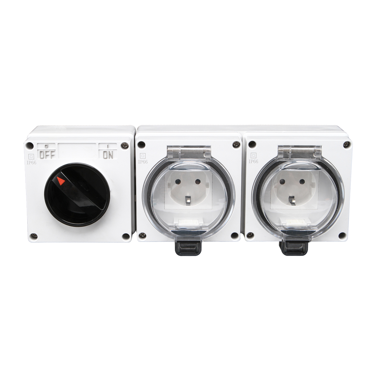 IGL66-S2SR(1Gang Switch 2Gang Socket 16A-250V~)