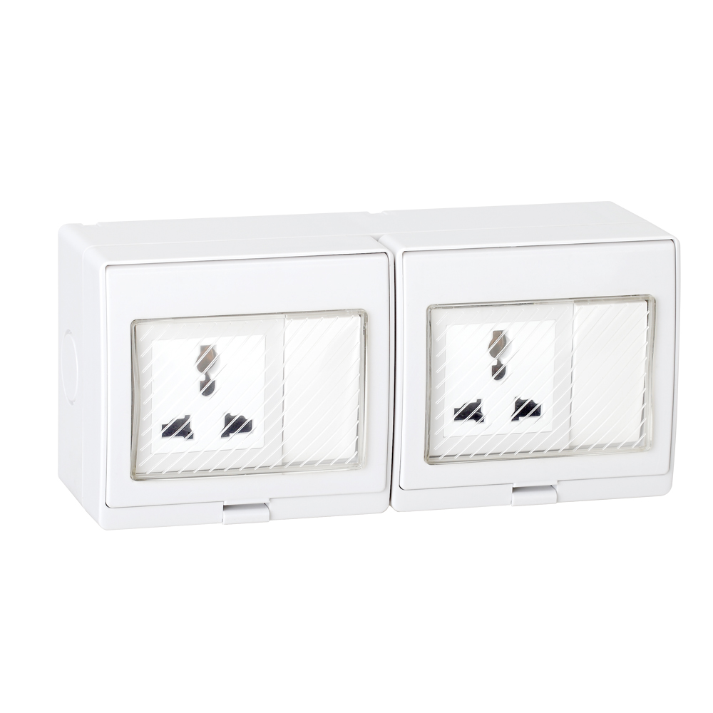 IGL-2US(2Gang Switch 2Gang Socket 16A/250V~)