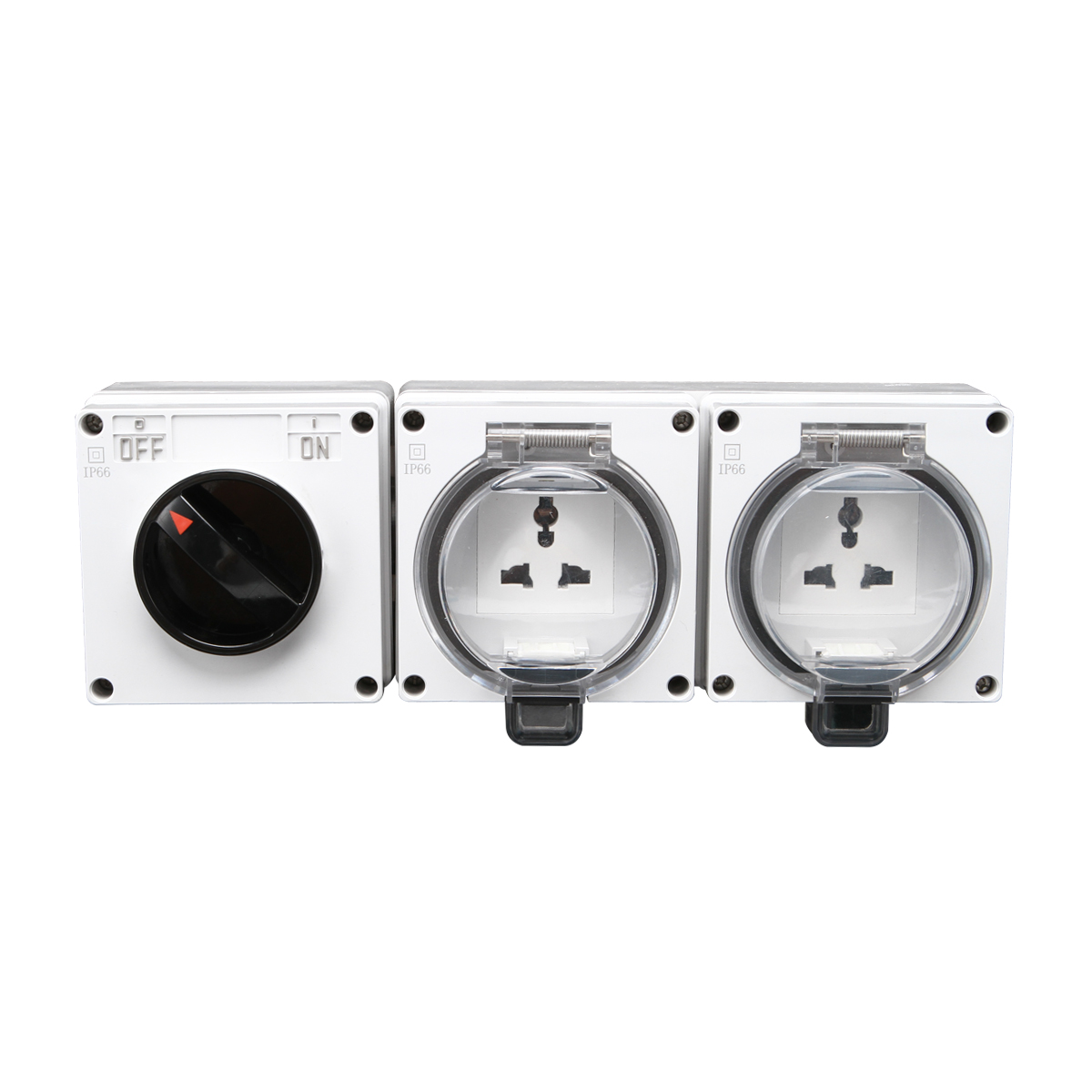 IGL66-S2U(1Gang Switch 2Gang Socket 13A-250V~)