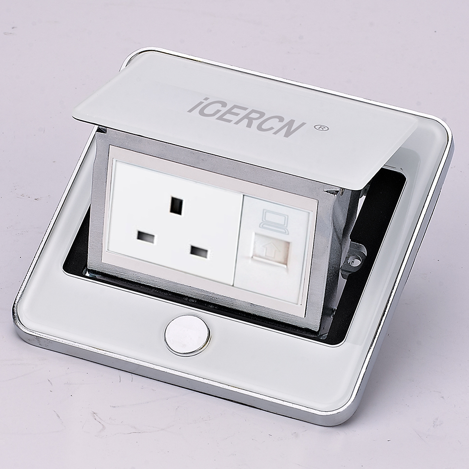2021 NEW BS Toughened Glass Floor Socket