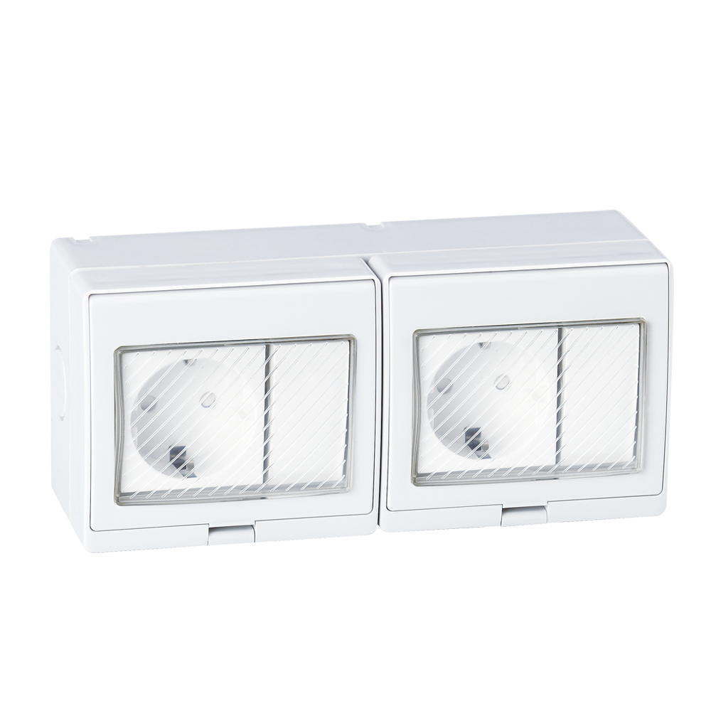 IGL-2SRS(2Gang Switch 2Gang Socket 16A/250V~)