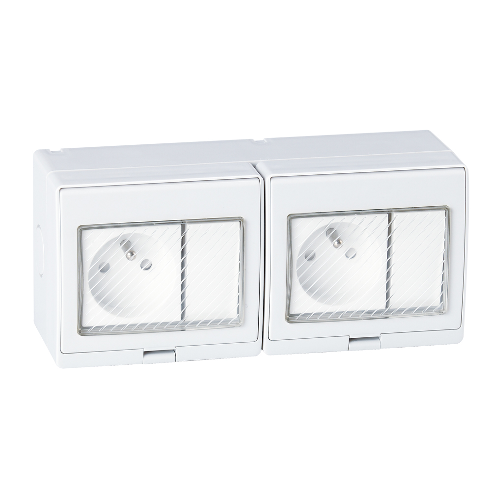 IGL-2FRS(2Gang Switch 2Gang Socket 16A/250V~)