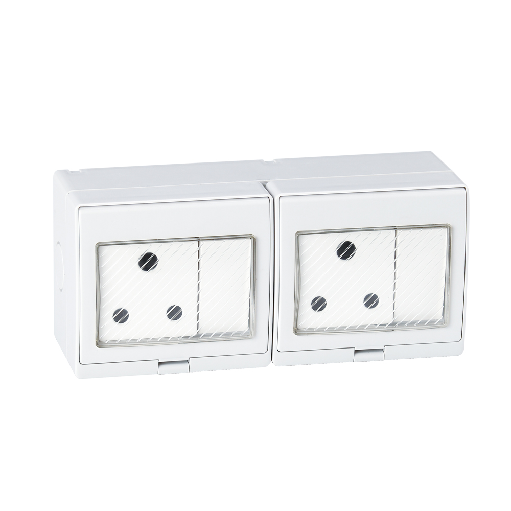 IGL-2SAS(2Gang Switch 2Gang Socket 16A/250V~)