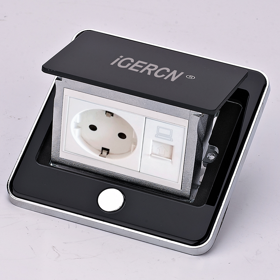 2021 NEW Germany Toughened Glass Floor Socket