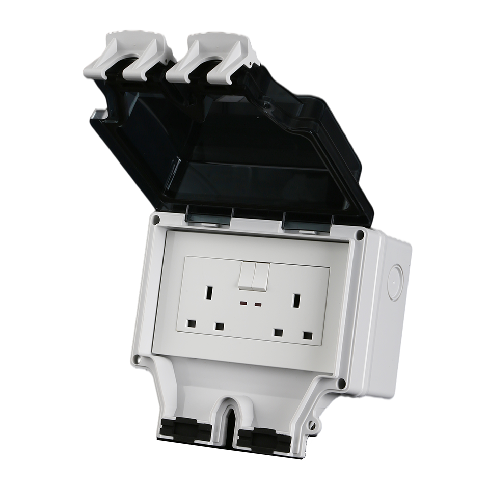 2021 New Weatherproof socket(2 gang BS socket)