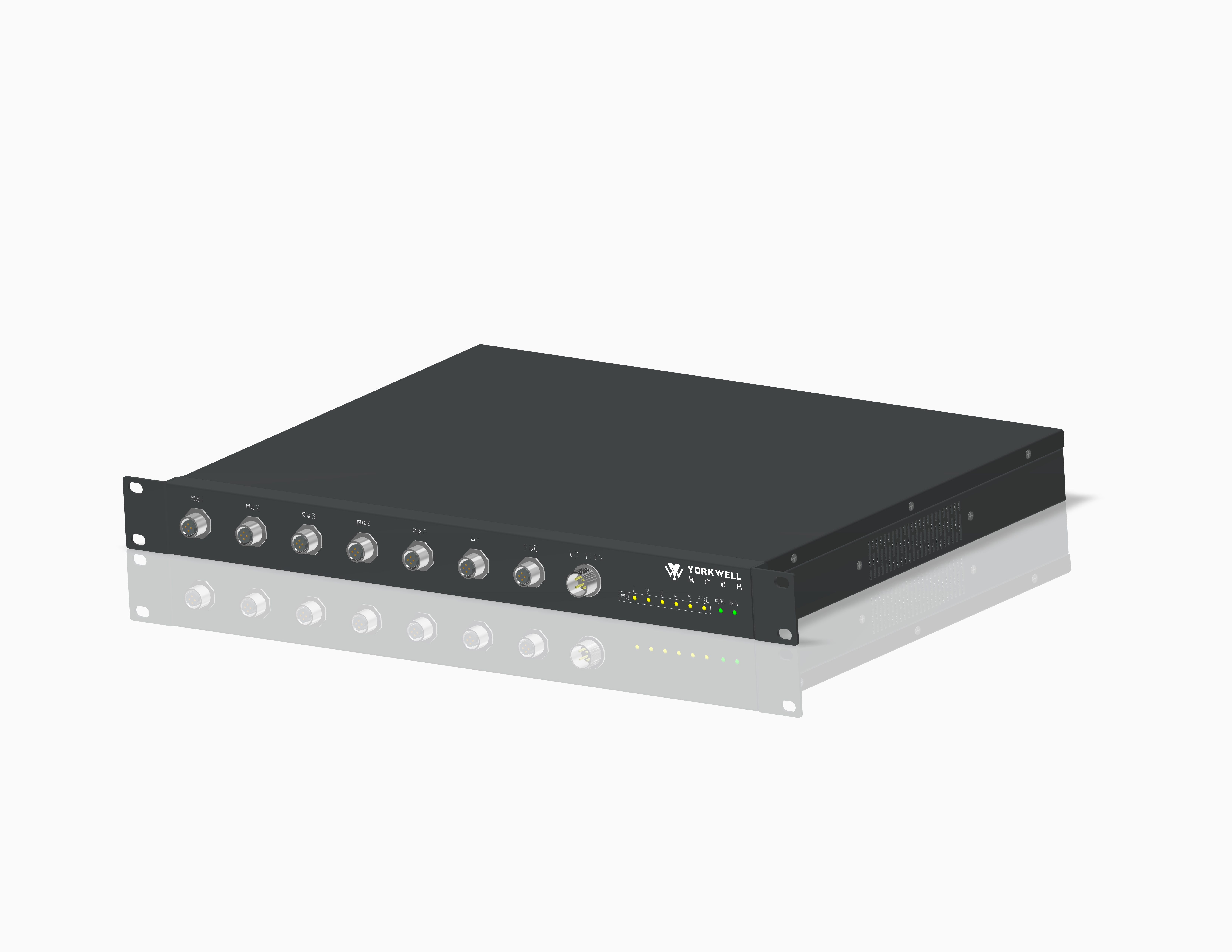 地铁车载防火墙、M12接口防火墙、EN50155车载M12接口防火墙-域广GUARD-1302