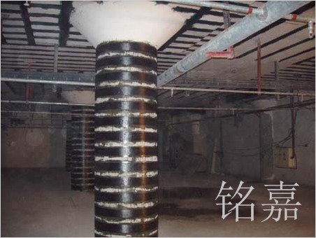 柱粘贴碳布工程