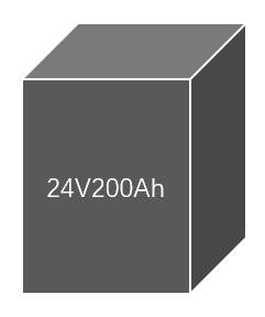 24V200Ah专用车锂电池