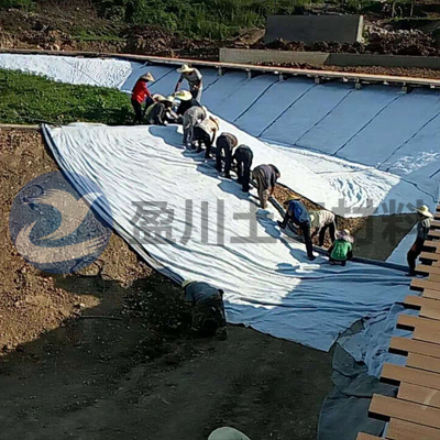 膨润防水毯施工现场