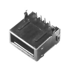 USB A母 90度单层全包型