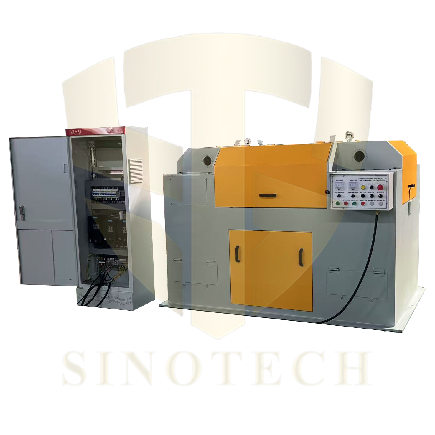 Abrasive belt type wire polish machine