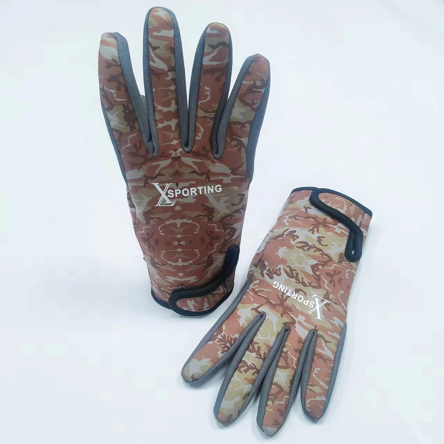 迷彩海绵长款手套