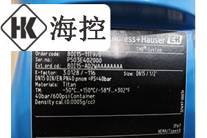 E+H PROMASS I 质量流量计