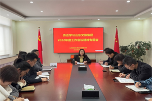 踔厉奋发新征程 笃行不怠向未来 省旅游设计院传达学习山东文旅集团党委工作会议和年度工作会议精神