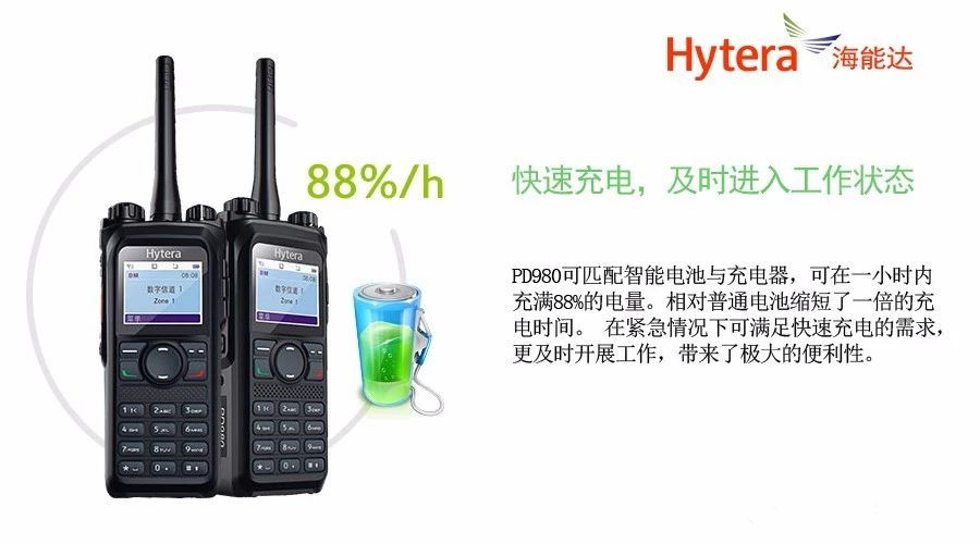 海能达PD980--新一代海能达全双工数字集群无线对讲机