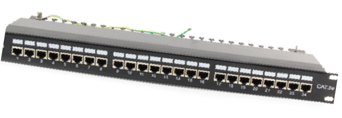 超五类24位屏蔽RJ45配线架