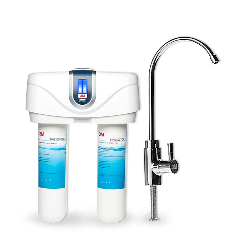 3M 双子净智DWS2500T-CN智能家用净水器0废水直饮矿物质2.4升大流量净水机