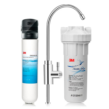 3M净享DWS2500-CN型家用净水器0废水直饮矿物质2.4升大流量净水机