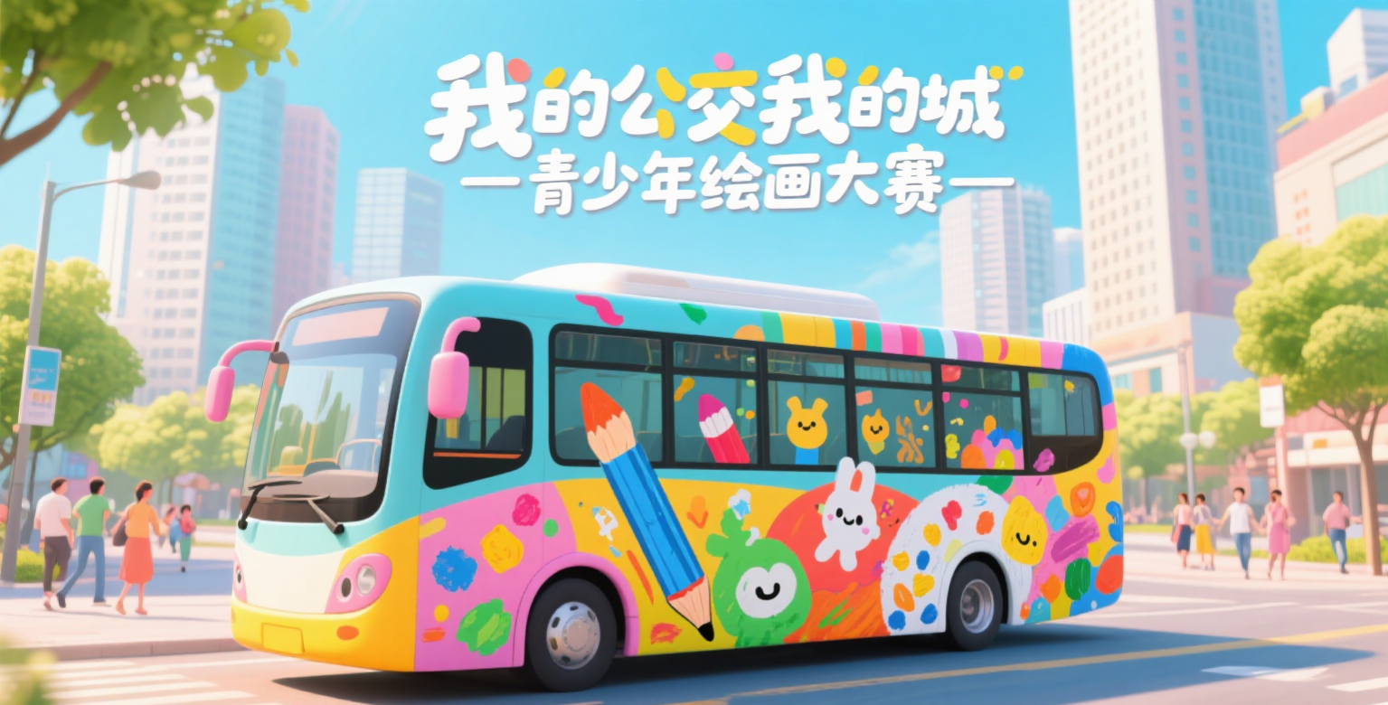 古井·逸合府杯第七届“我的公交我的城”文化主题活动—青少年绘画大赛
