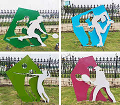 堰橋?qū)W校運(yùn)動造型雕塑